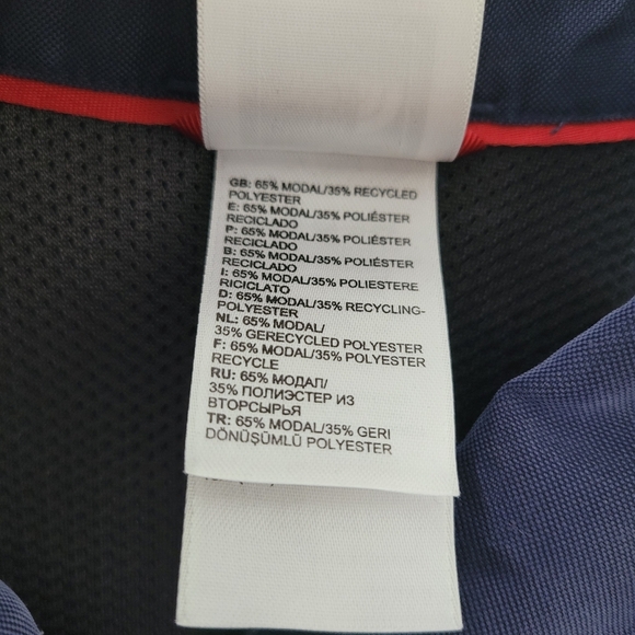 The North Face Navy Mens Large Button Up Long Sleeve Zipper Pocket Shirt - Picture 6 of 7